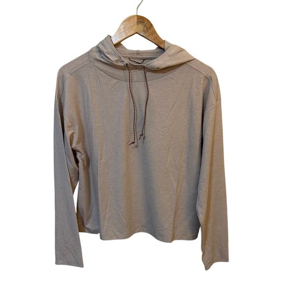 Patagonia Glorya Hooded Long-Sleeve Top - Women's Shroom Taupe Size Medium New - Picture 1 of 4